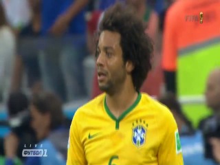 brazil - croatia 0:1. own goal by marcelo