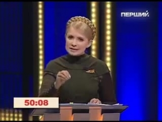 tymoshenko's debate with the empty seat-yanukovych